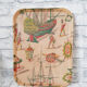 Vintage fiberglass top, 50s, vintage boat pattern