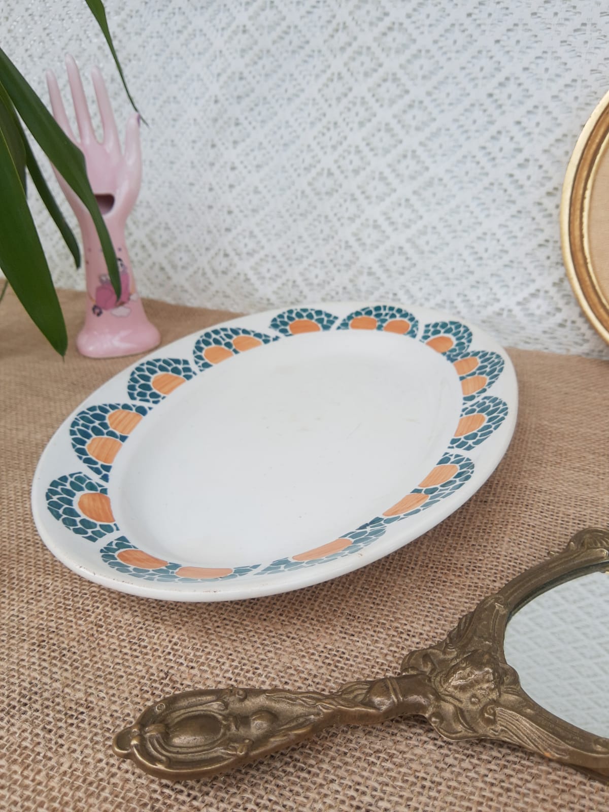 Serving dish Faiencerie new Givors France Jane