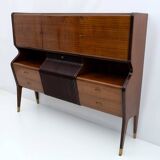 Osvaldo Borsani Mid-Century Modern Italian Sideboard with Bar Cabinet, 1950