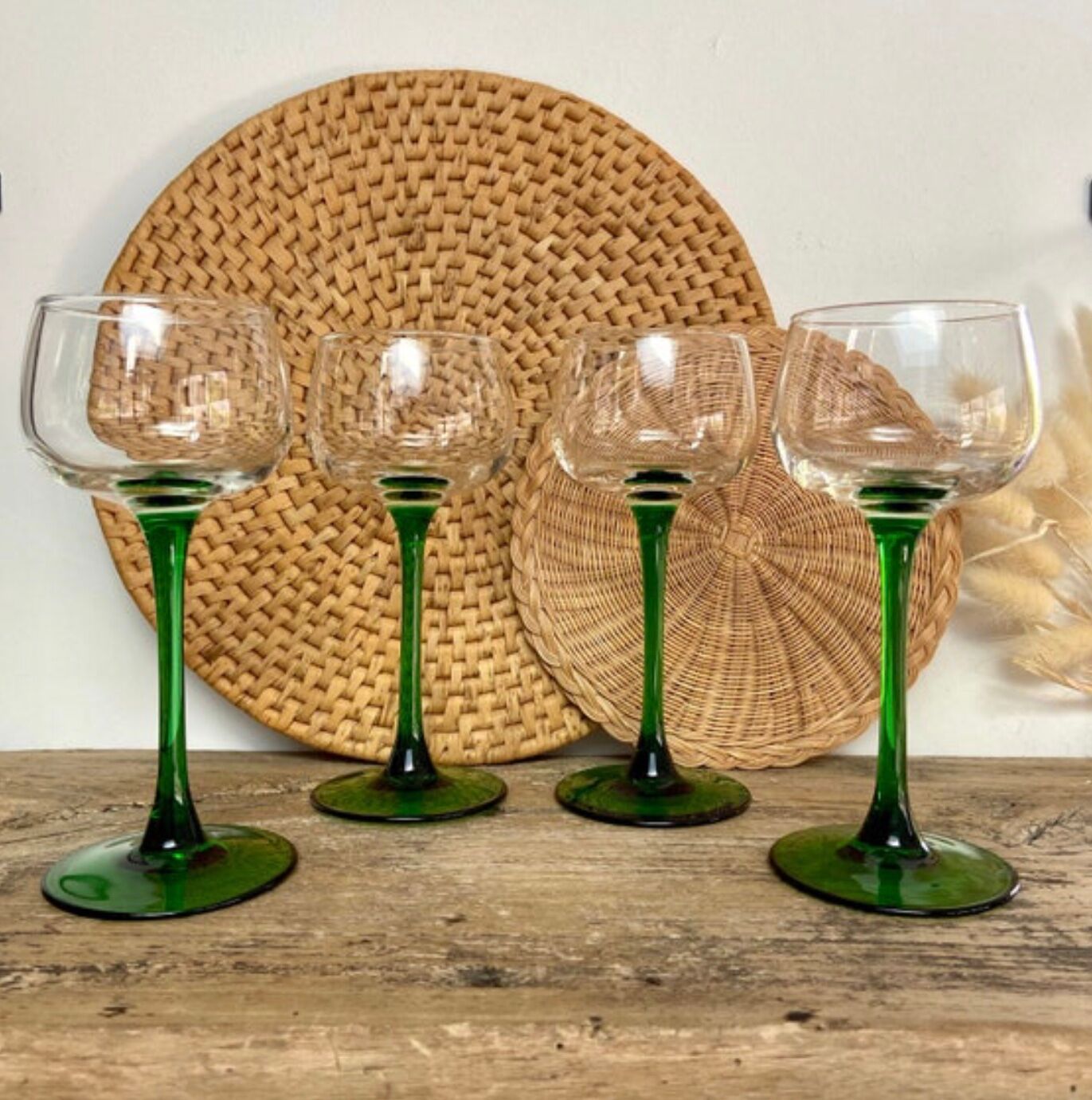 4 verres Luminarc France vintage
