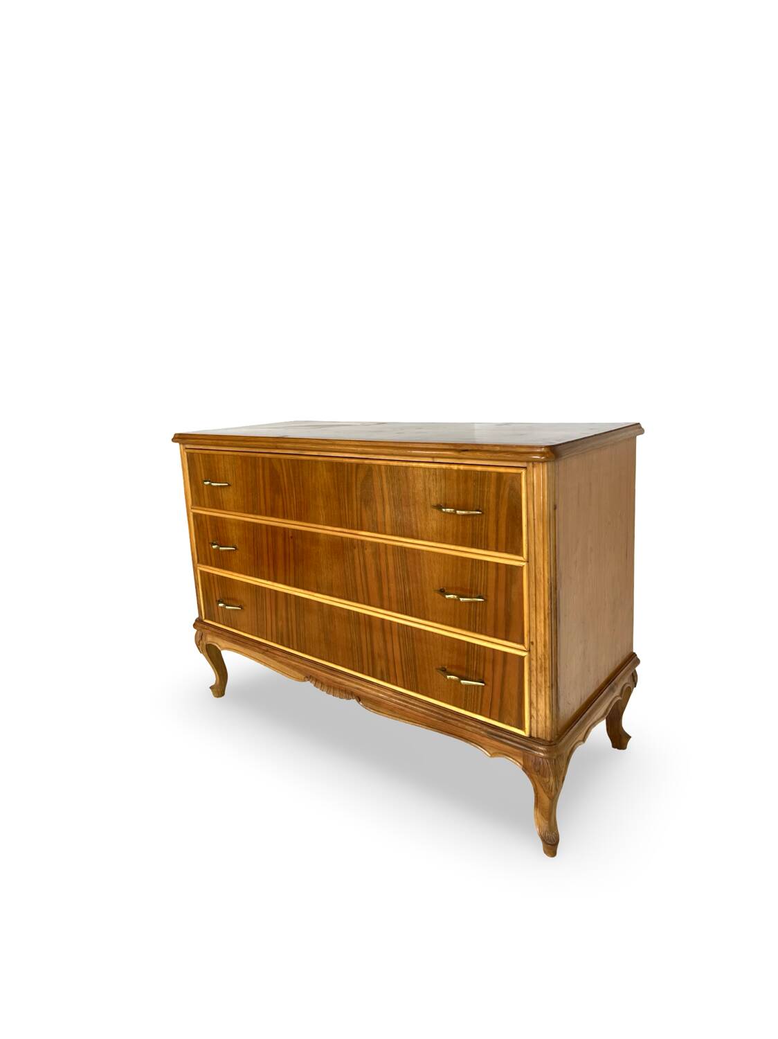 Commode italienne en noyer du milieu du siècle, années 1960.