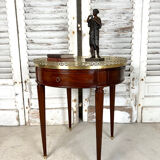 Louis XVI style mahogany hot water bottle table