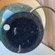 Vintage lamp signed Olivier Corro in green ceramic.