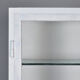 Vintage iron and glass medical cabinet, 1940s