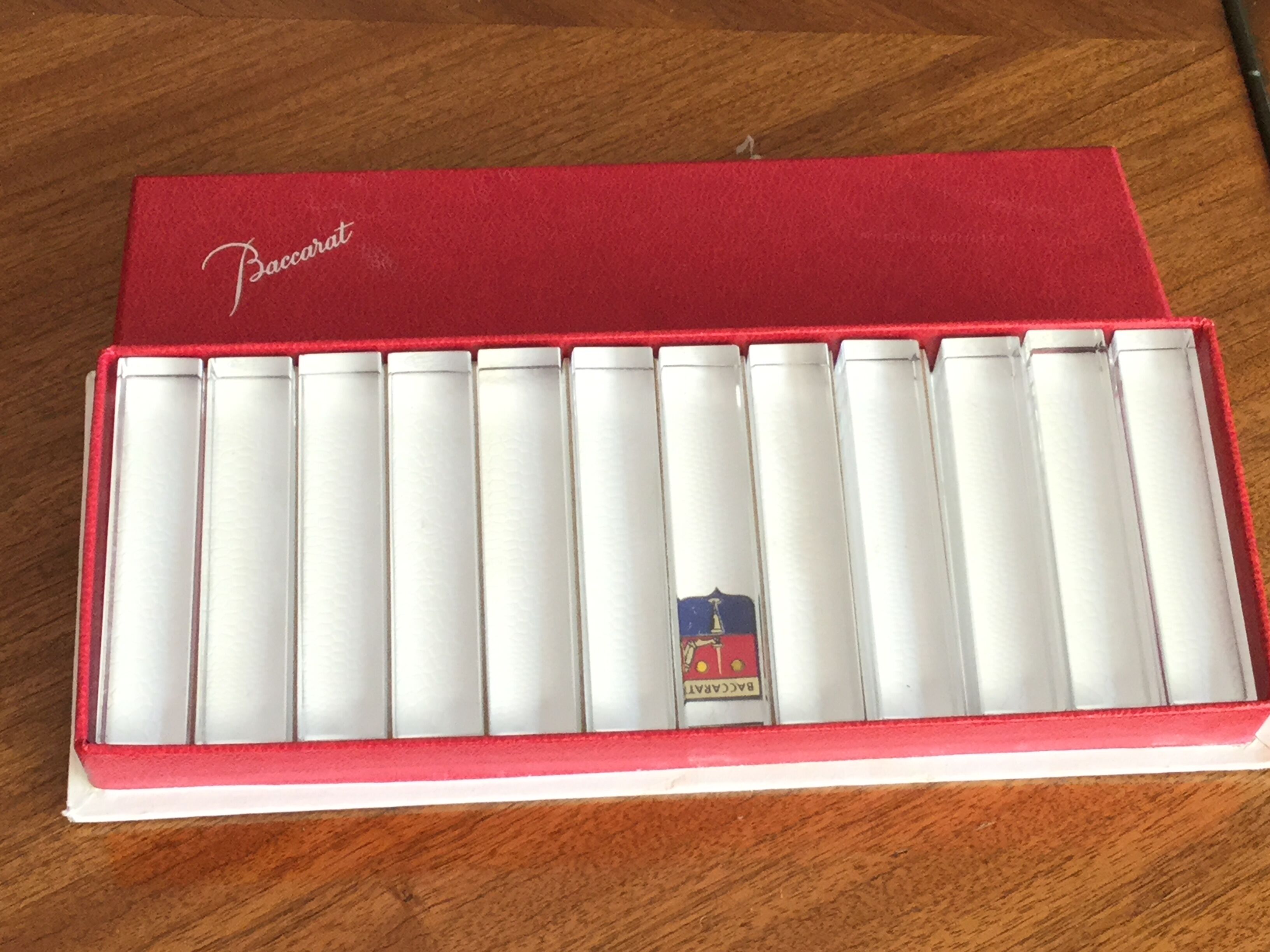 Baccarat crystal knife holders
