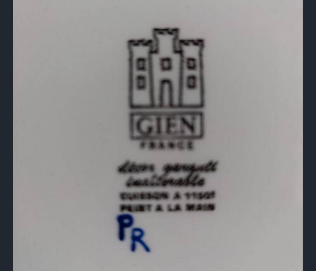 Plat à tarte en Gien