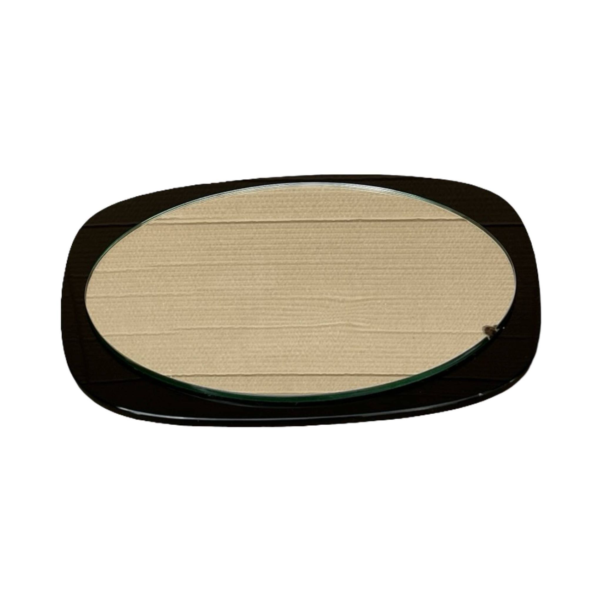 Asymmetrical wall mirror Poland 1970s