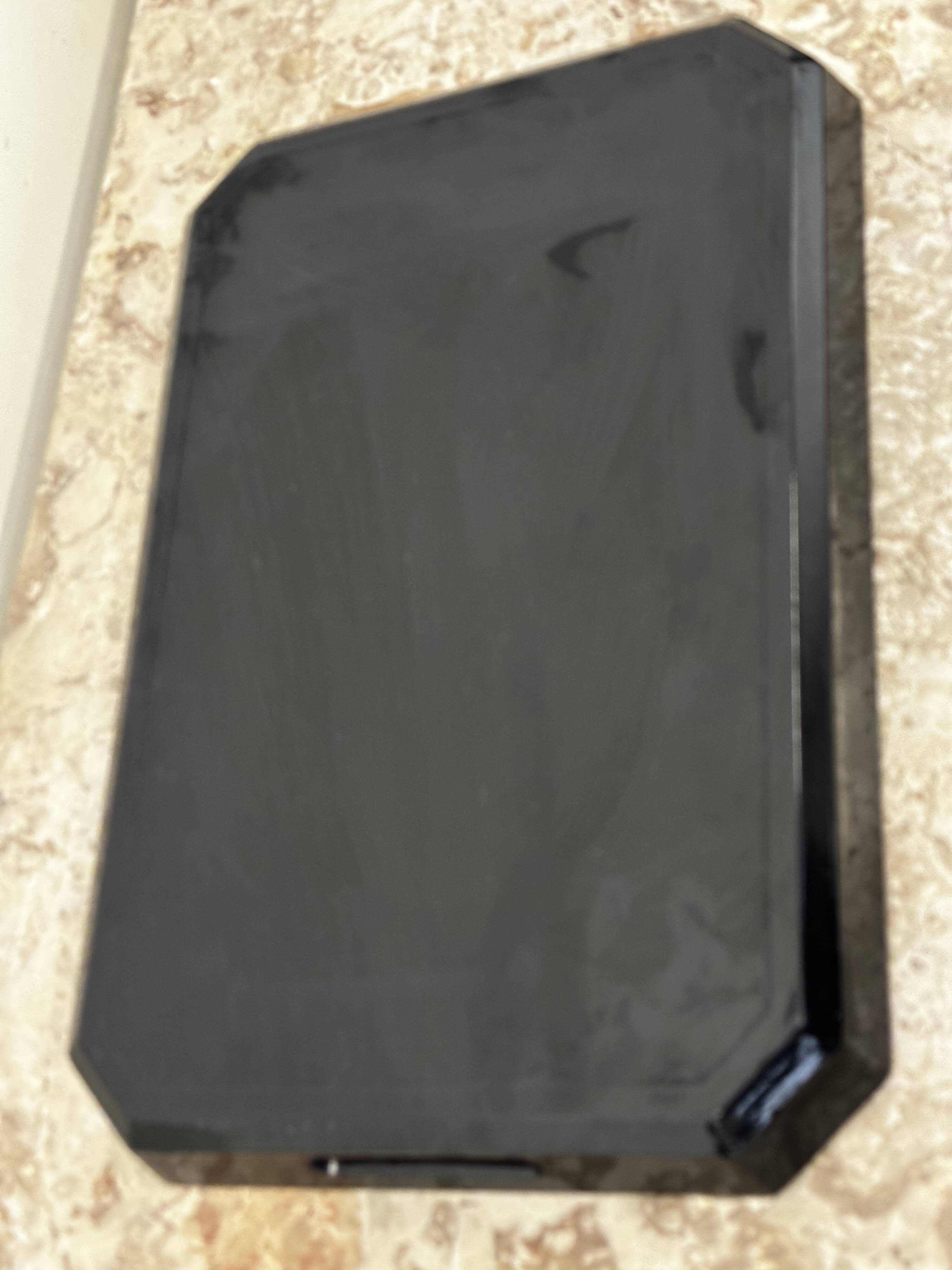 Japanese tray in black and gold lacquered wood