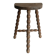 Tripod stool with turned wooden legs