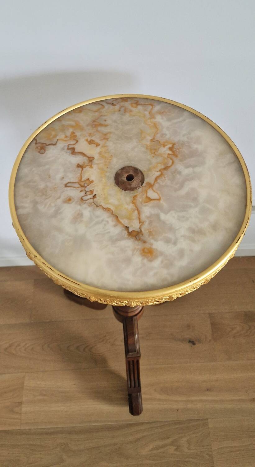 Louis xvi style high pedestal table