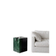 Pedestal table, green marble side table.
