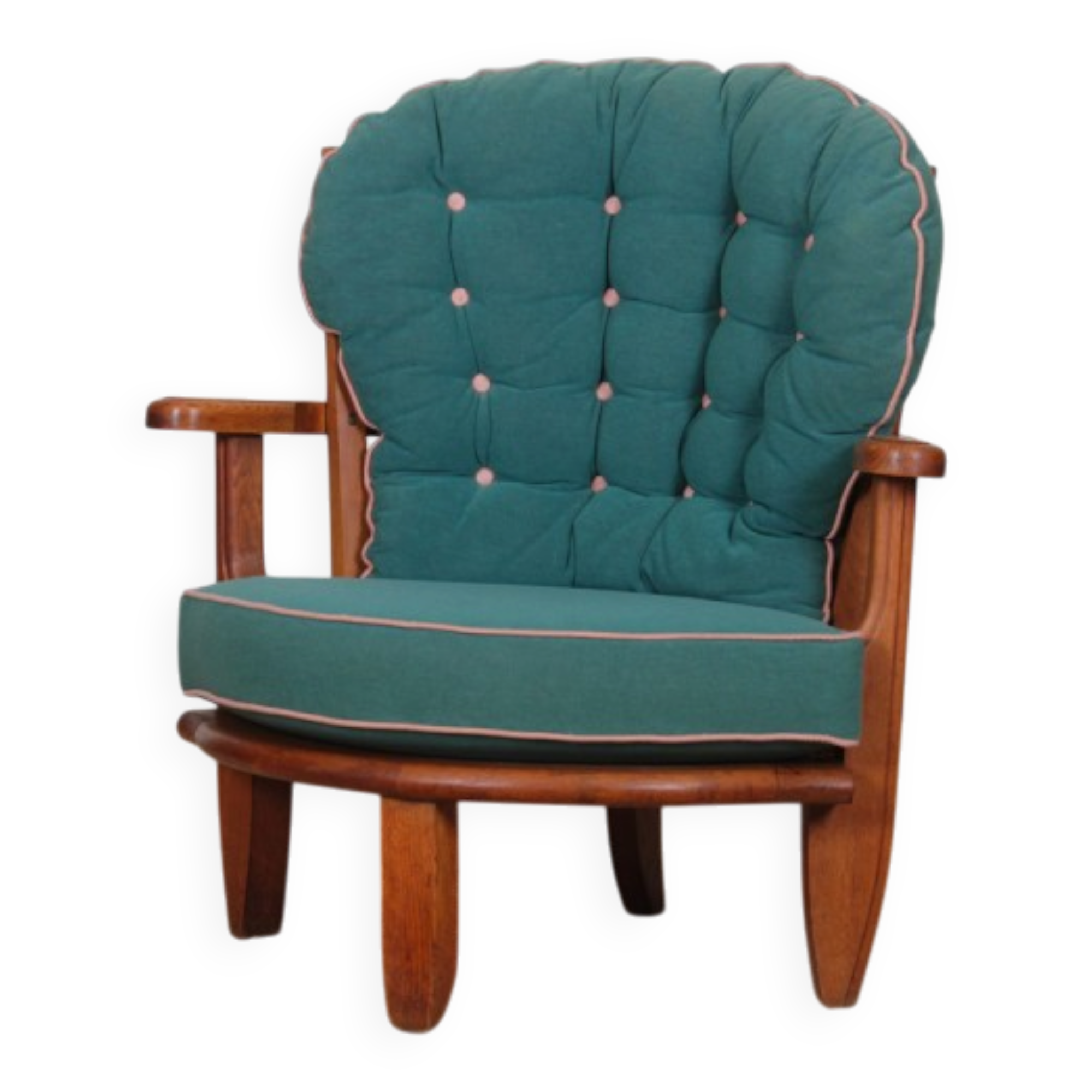 Armchair by Guillerme and Chambron for Votre Maison, 1960