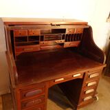 Old American office in mahogany cylinder