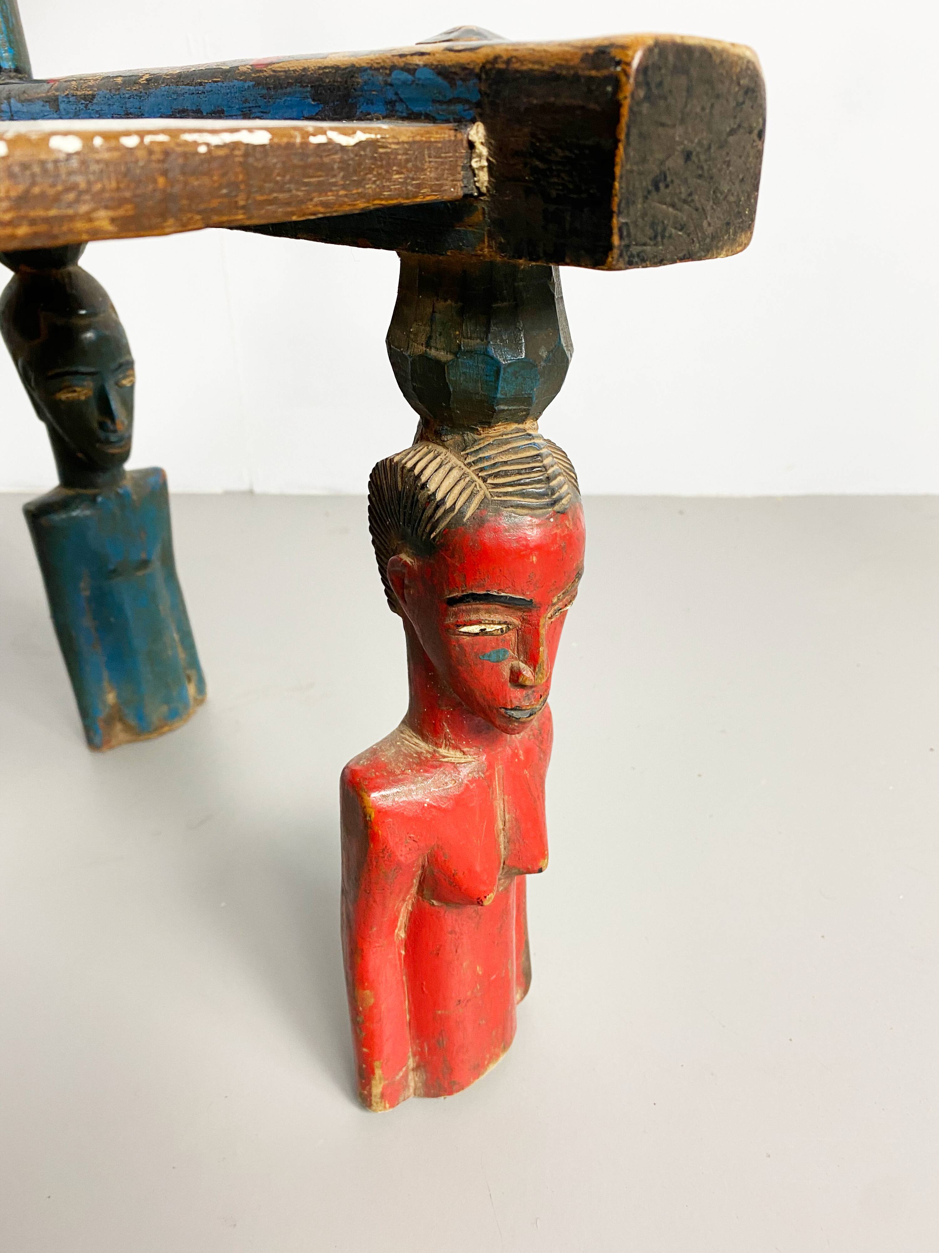 Vintage Senufo Chair, Côte d'Ivoire, c.1980