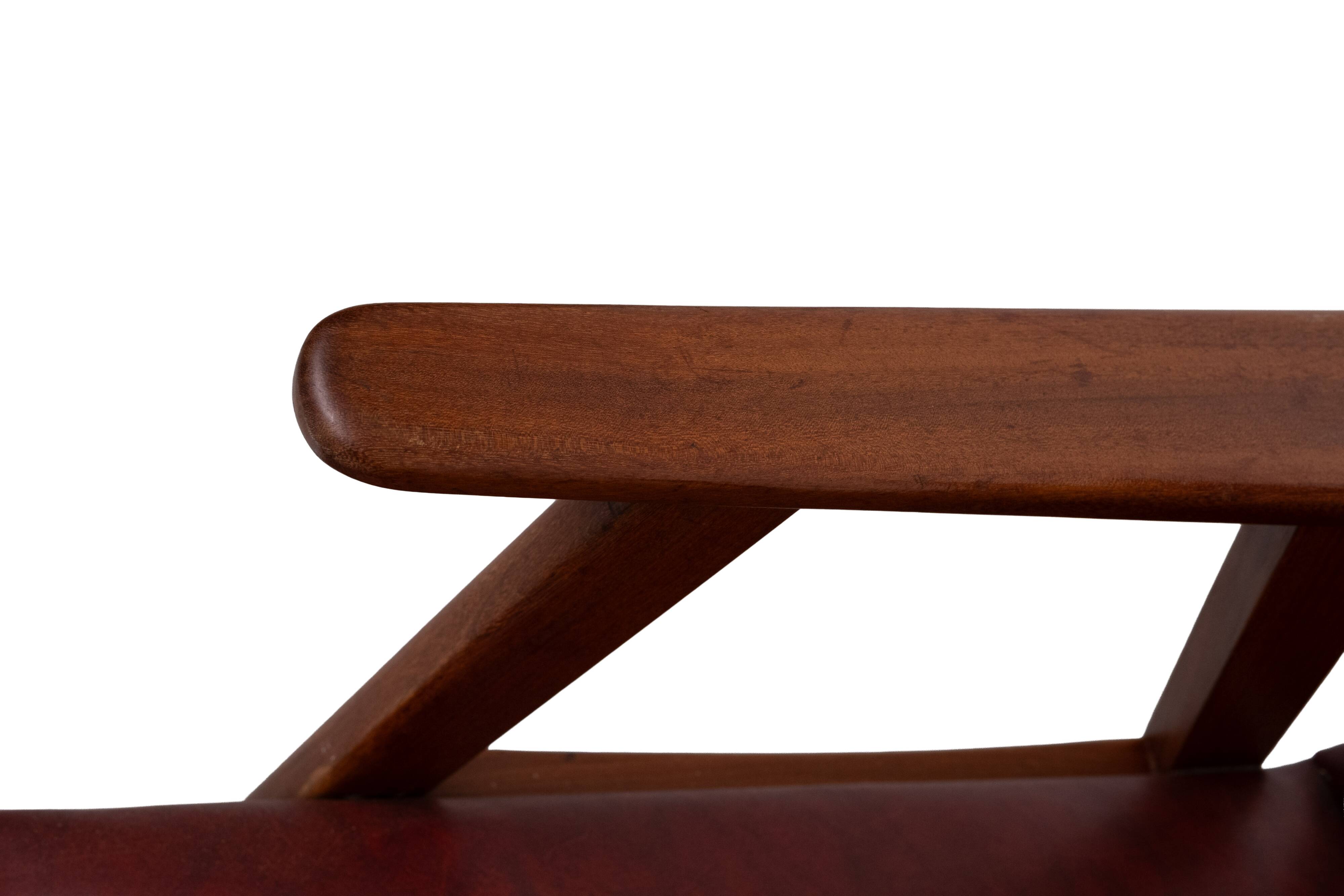 Teak High Back Lounge Chair 1960s Holland