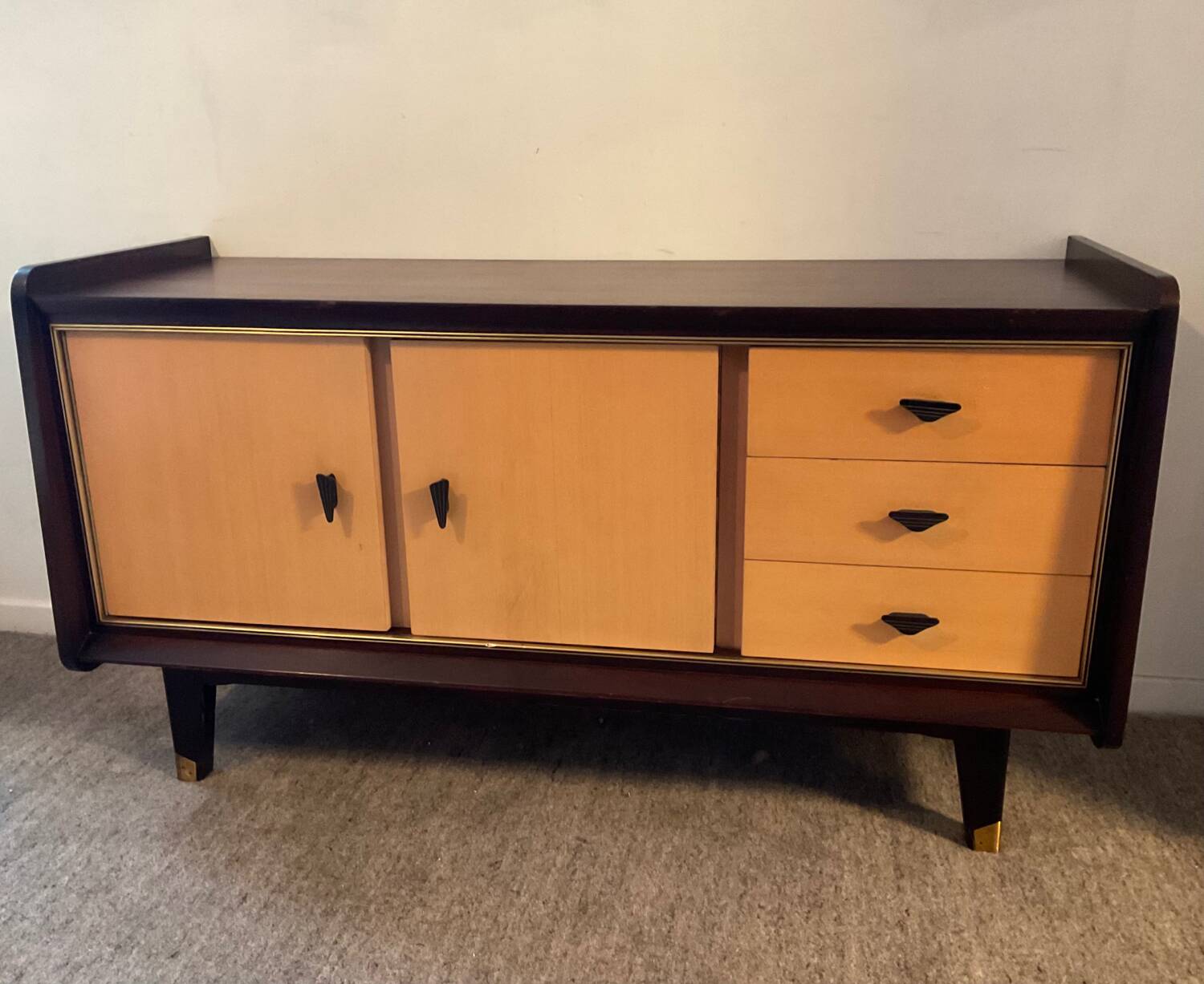 Vintage TV cabinet sideboard from the 60s