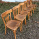 Chaises bistrot vintage