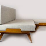 Restored Vintage Modular Corner Sofa Bed with Ottoman, 1960s