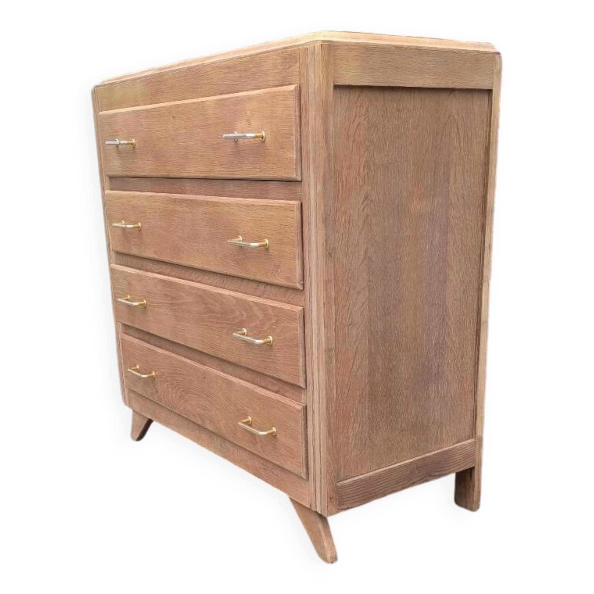 1960 compass foot chest of drawers