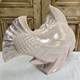 Sculpture poisson craquelé Art Déco céramique Le Jan