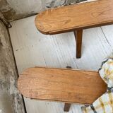 Pair of bench early 1900 oak