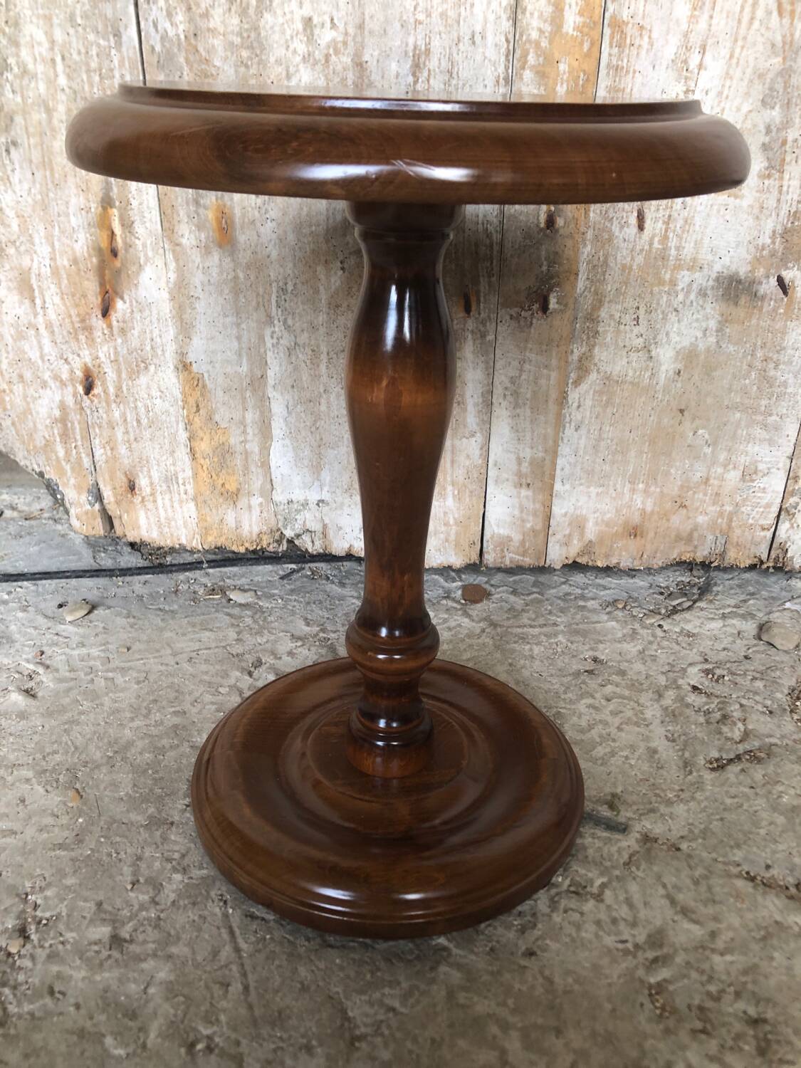 Sellette table appoint bois tourné vintage #a576