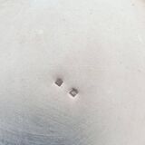 Sugar bowl, pot or cup with lid in Brushed Silver Metal 8Gr