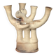 German Studio Pottery Sculptural Candleholder from Hans Fischer, 1980s