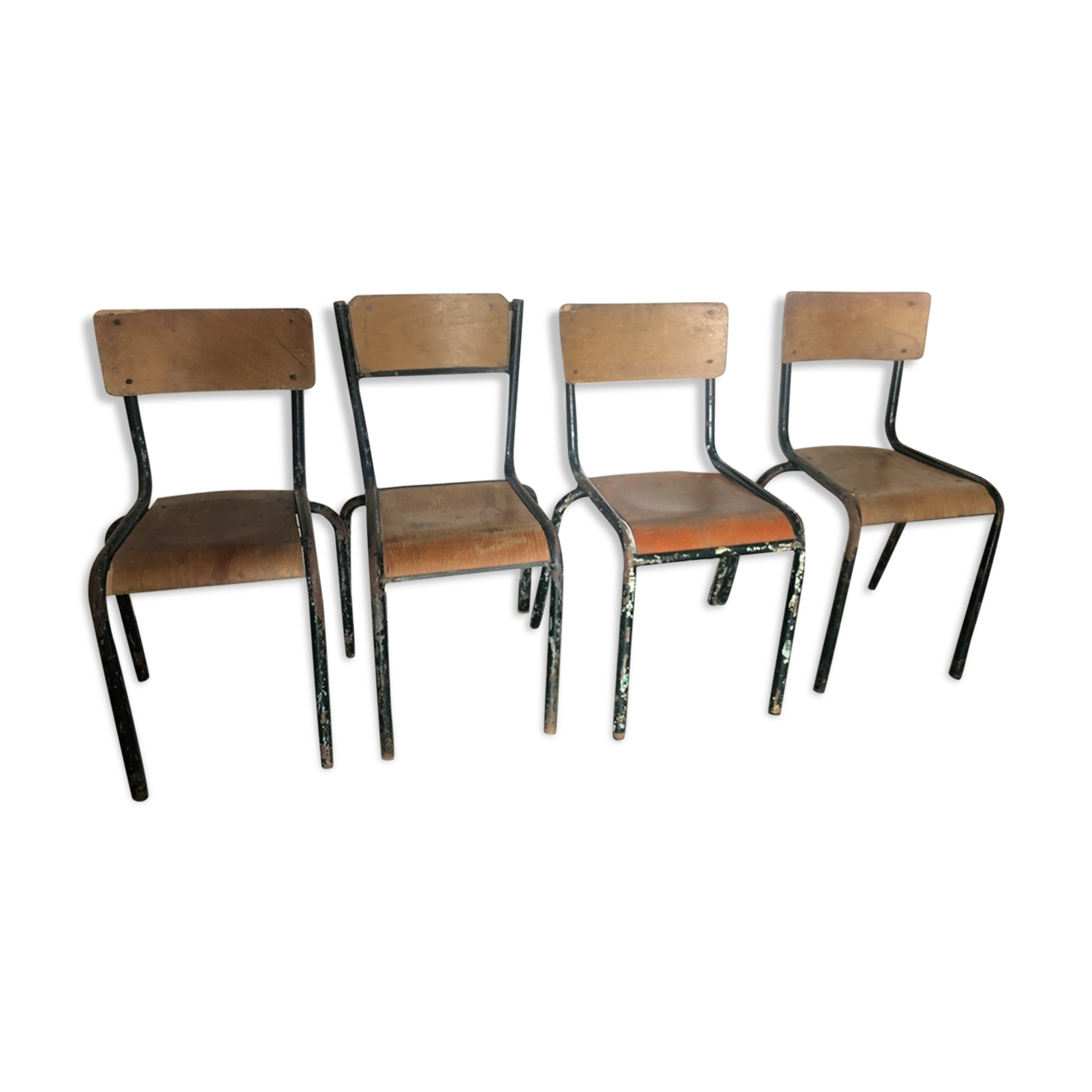4 school chairs