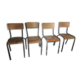 4 school chairs