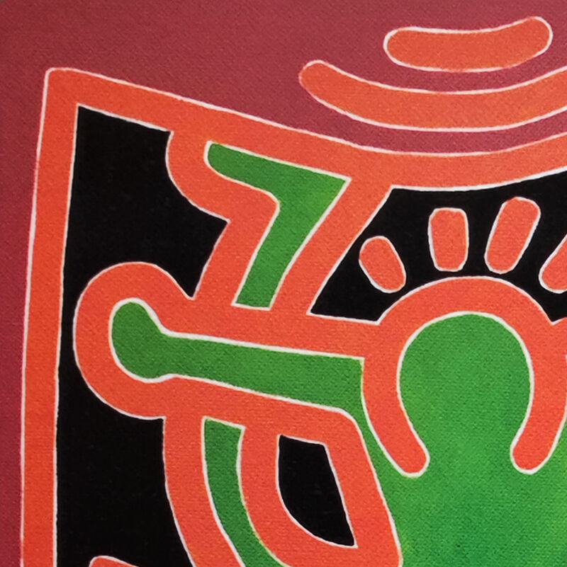 1990s Original Gorgeous Keith Haring Limited Edition Lithograph