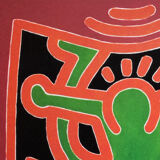 1990s Original Gorgeous Keith Haring Limited Edition Lithograph