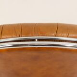 Carlo Di Carli. Leather and metal armchair. 1970s.