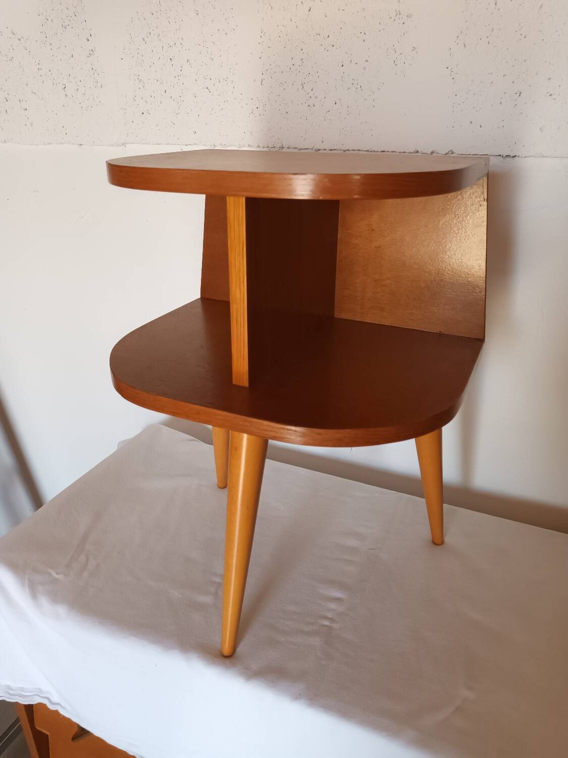50s tripod bedside table