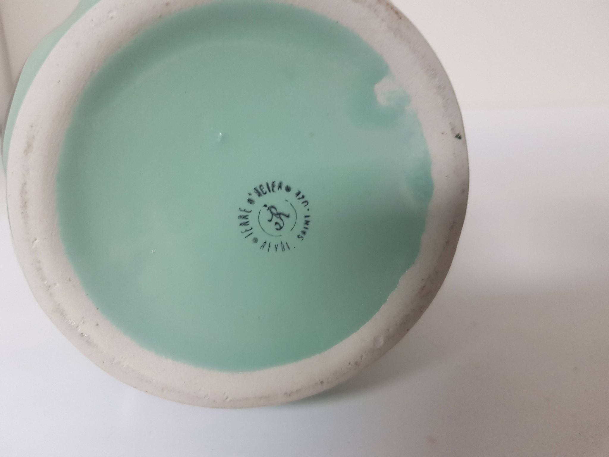 Pichet, vase en céramique - Signé Saint Uzé - Années 40
