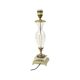 Lampe de table Empire en cristal taillé motif diamant et bronze doré