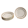 6 Deep Plates Limoges Porcelain Harreau Fluted Edge Neo-Classical