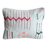 White Moroccan bohemian cushion