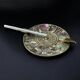 Abalone shell & alpaca ashtray, Mexico, circa 1970s