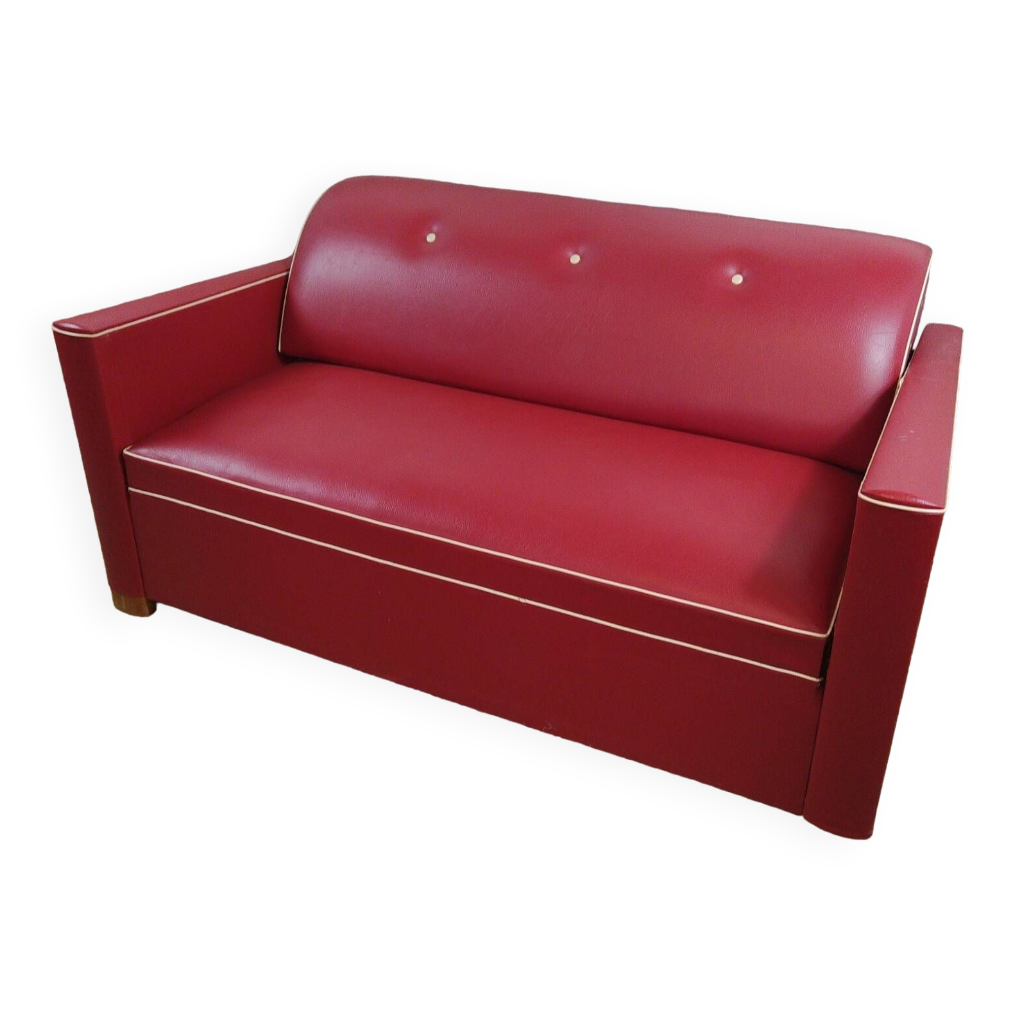 Vintage red sofa