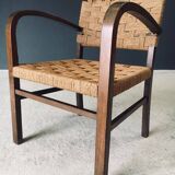 Modernist Bauhaus Rope Armchairs by Erich Dieckmann, Germany, 1930s, Set of 3