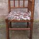 Turned wooden fireside chair