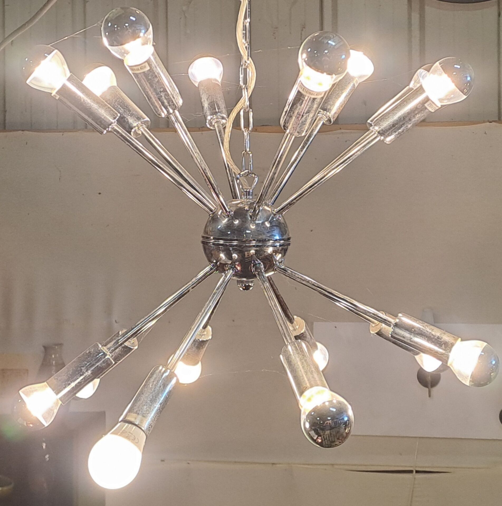 Suspension Spoutnik Vintage tchèque 1970s