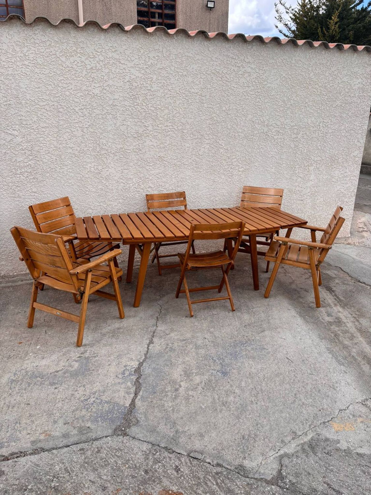 Salon de jardin sodibois en bois ( orme )