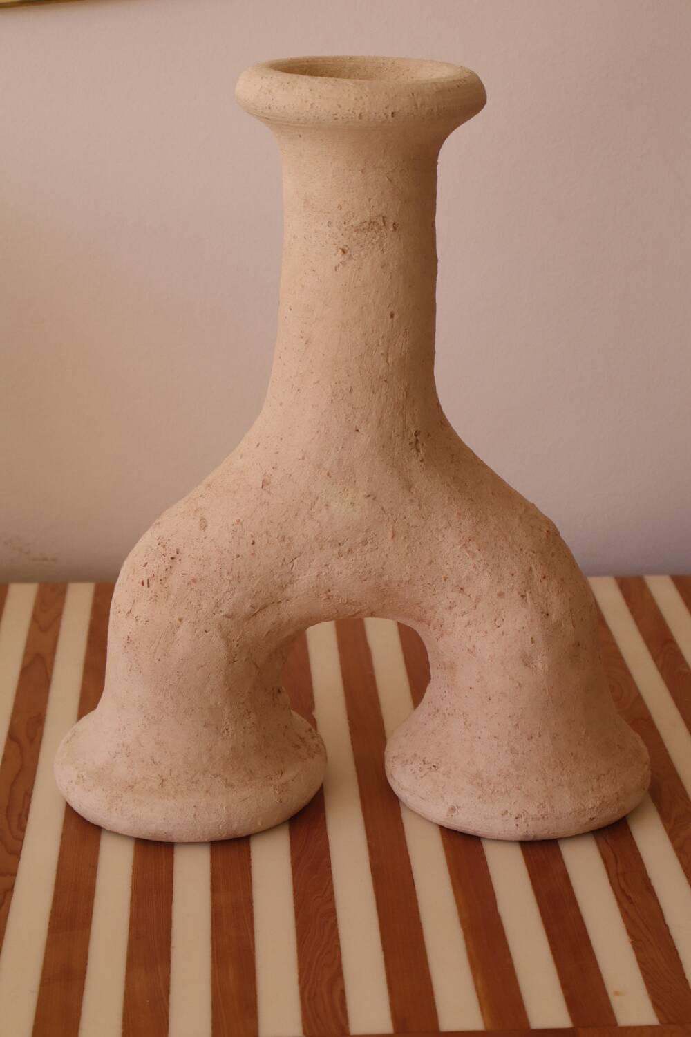 Raw tamegroat wabi sabi pottery sculpture