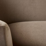 Federico Munari velvet sofa taupe circa 1960