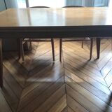 Table en bois extensible
