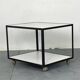 Table d'Appoint Roulante Mid-Century en Stratifié Blanc et Acier Noir par George Nelson pour Herman Miller, 1950s