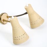 Italian wall lamp double flexible 1950