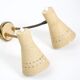Italian wall lamp double flexible 1950